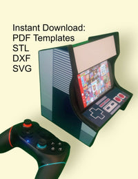 Load image into Gallery viewer, DIY Nintendo Switch Arcade Stand Plans – Retro Gaming Station for Tabletop Play Digital Download - CLASSIC NES-Thumbnail
